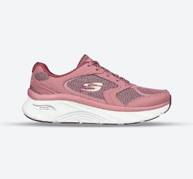 Street Style Women's Wide Fit Skechers 149686 Relaxed Fit Arch Fit D'lux Sneakers - Mauve