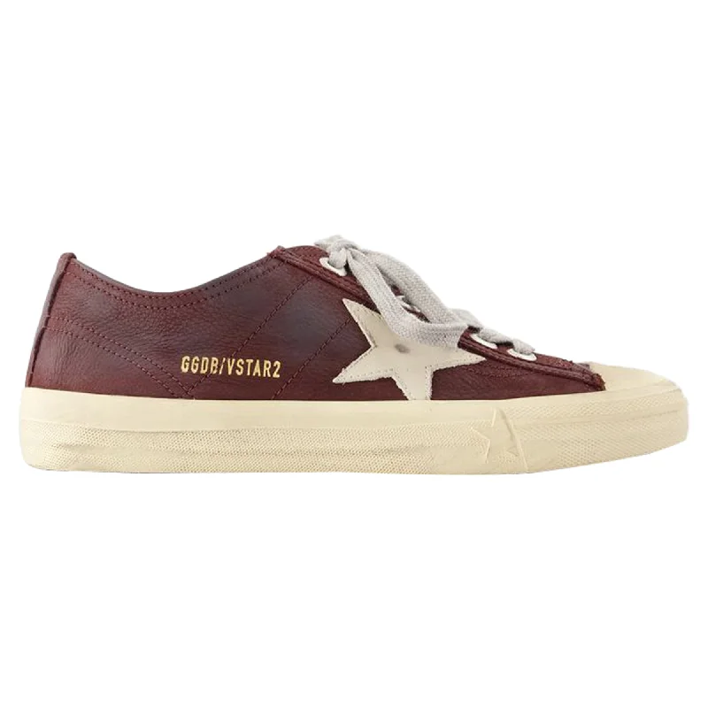 Energetic V-Star 2 Sneakers - Golden Goose Deluxe Brand - Leather - Red