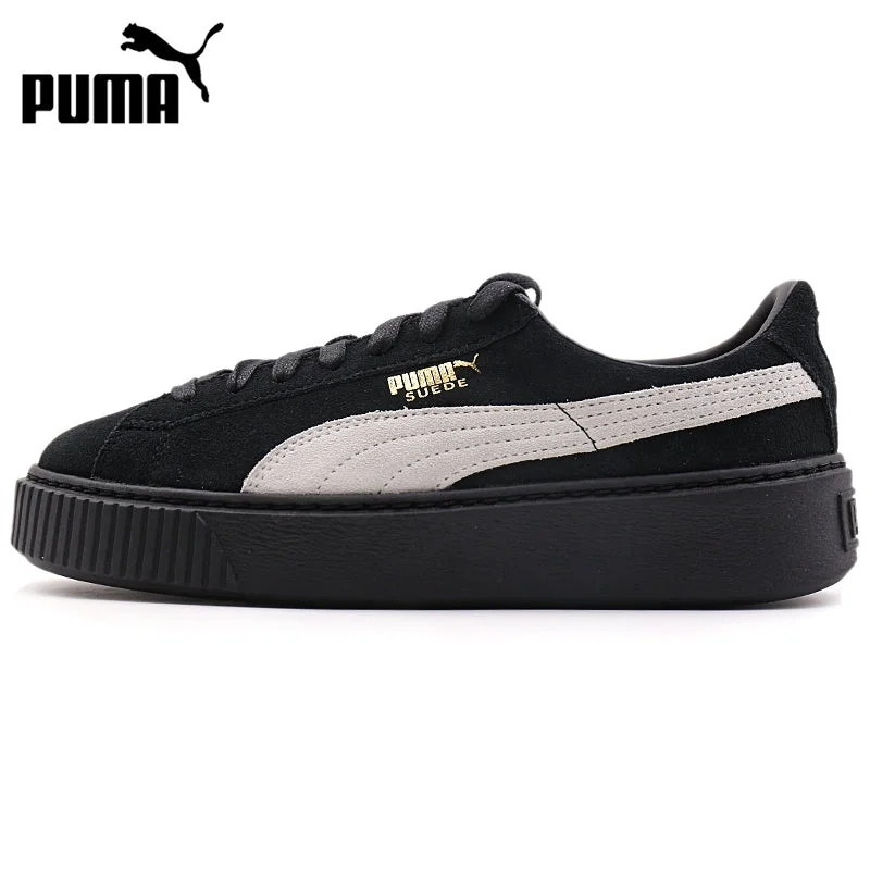 Relaxed And Casual Original New Arrival 2017 PUMA SUEDE PLATFORM FL Women's Skateboarding Shoes Sneakers