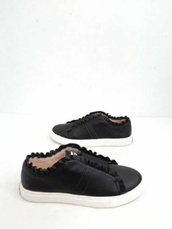 High-quality Fabrics Kate Spade Women's Lance Black Leather Sneakers Size 5 M