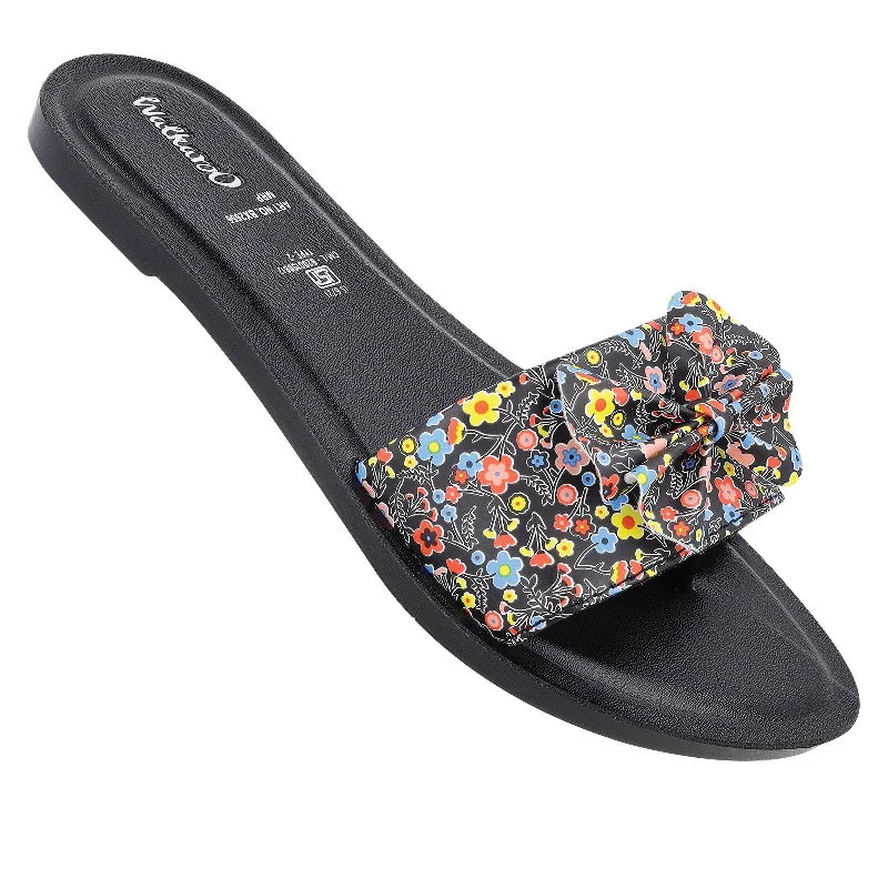 Black And White Style Women's Slide Sandals  - BX2666 Black