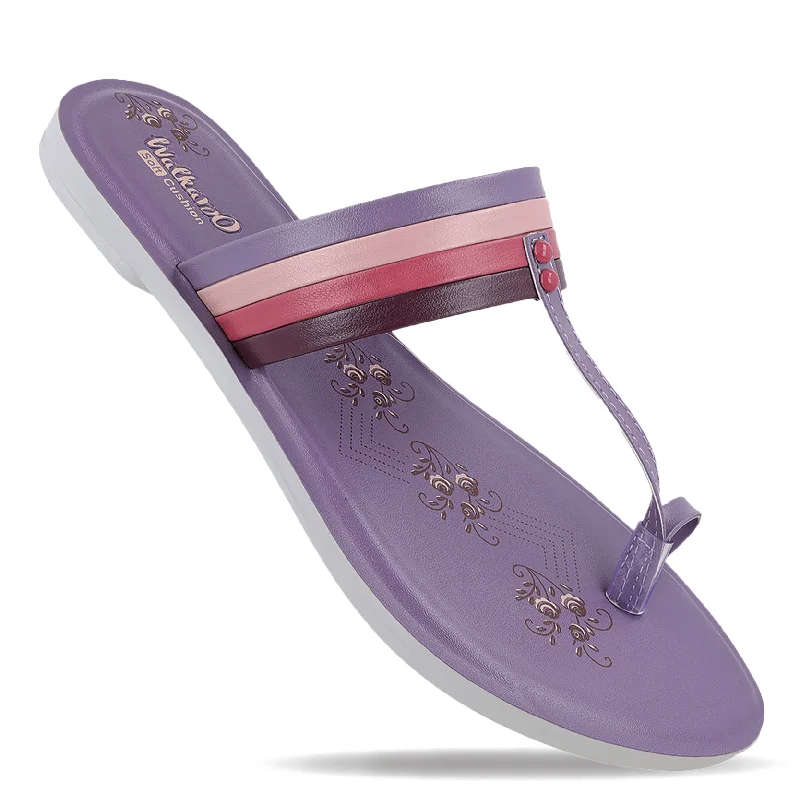 Bottom And Versatile Women's Daily Wear Sandals  - WL7568 Purple