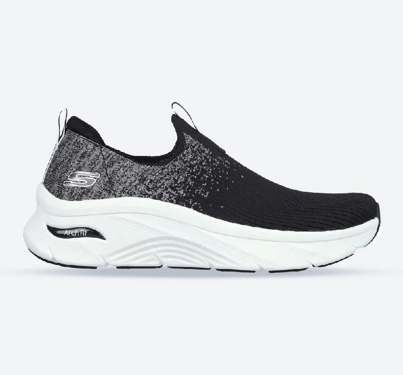 Classic Series Women's Wide Fit Skechers 149684 Arch Fit D'Lux Key Journey Sneakers - Black