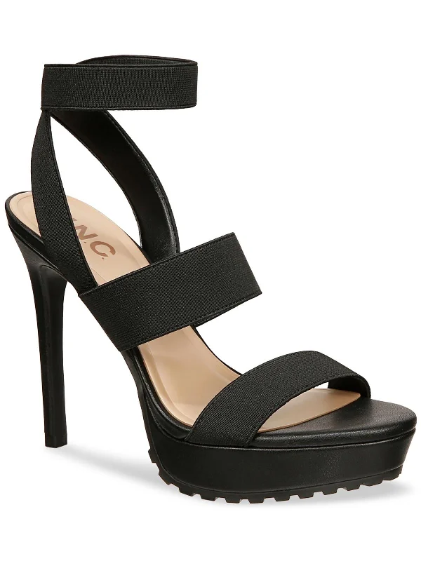 Design Perception Cerina Womens Ankle Wrap Open Toe Platform Sandals