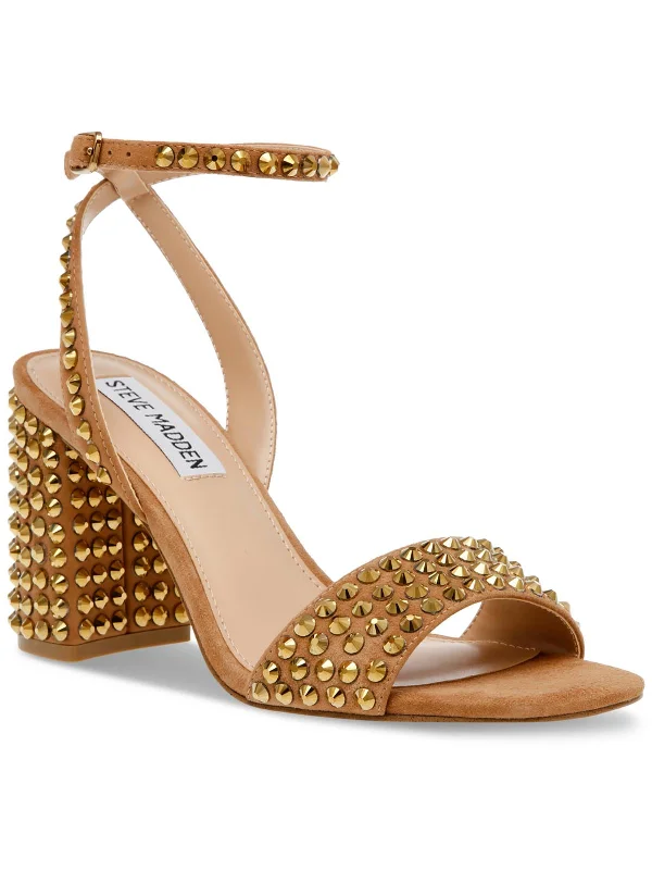 Trendy Items Domini Womens Leather Studded Ankle Strap
