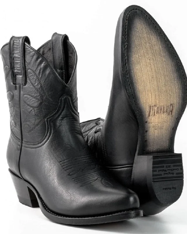Printed pattern GENUINE LEATHER WOMEN'S BOOTS STAR