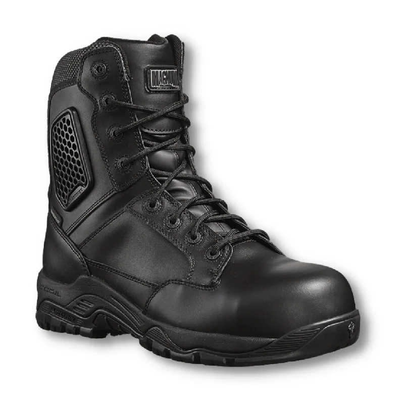 Simple Solid Color Magnum Strike Force 8 Waterproof Side Zip Composite Toe and Plate Safety Boot