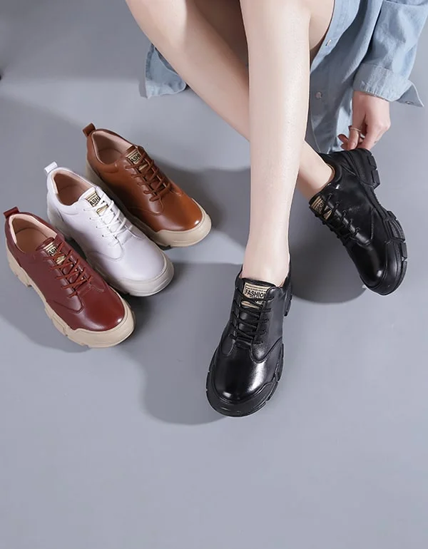 High-quality Fabrics Autumn Winter Casual Thick-soled Women's Sneakers