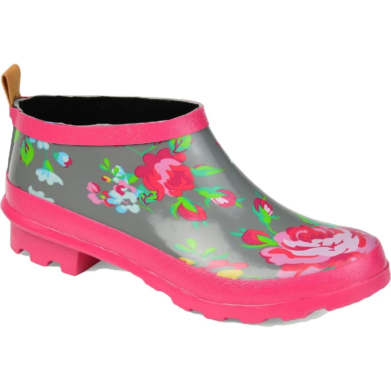 Multi-functional style Journee Collection Womens Rainer Slip On Ankle Rain Boots