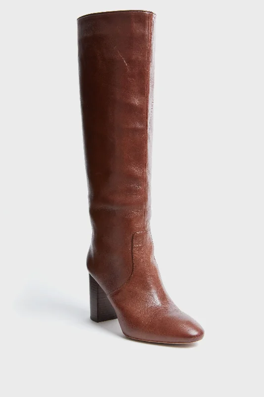 Stunning Fashion Espresso Goldy Tall Boots