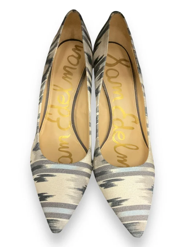 Advanced Customization Shoes Heels Stiletto By Sam Edelman In Blue & Grey, Size: 10
