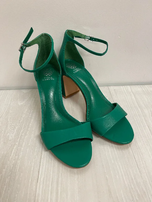 Warm and substantial Shoes Heels Block By Vince Camuto In Green, Size: 9