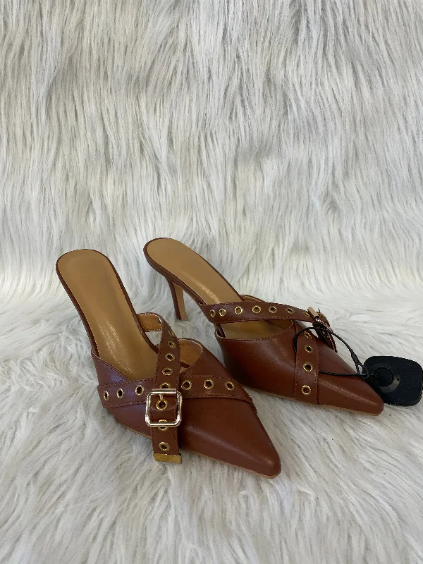Customized Version Shoes Heels Stiletto By Clothes Mentor In Brown, Size: 8.5