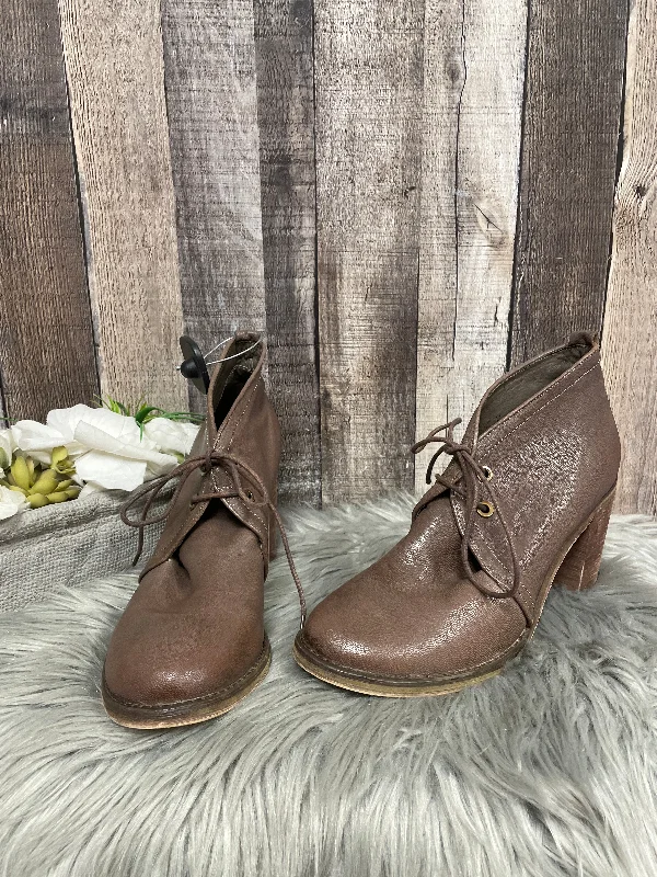 Lazy Style Shoes Heels Block By Jeffery Campbell In Brown, Size: 11