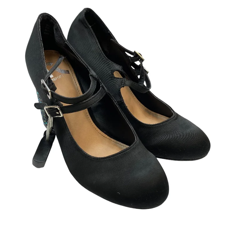 High-waisted pants style Shoes Heels Block By Report In Black, Size: 6