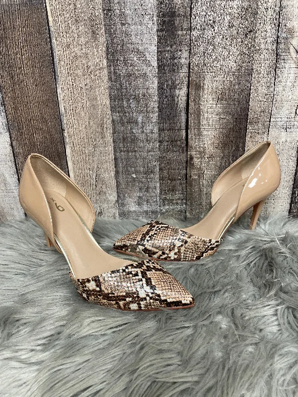 Street Casual Style Shoes Heels Stiletto By Mix No 6 In Snakeskin Print, Size: 9