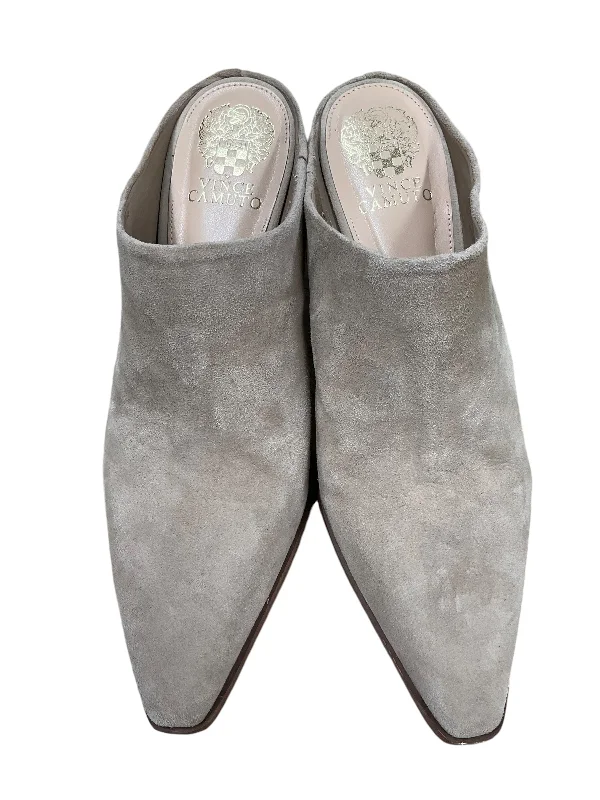 Personalized print Shoes Heels Block By Vince Camuto In Beige, Size: 8.5