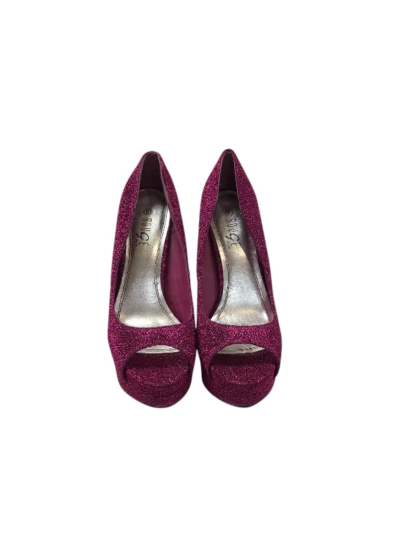 Affordable selection Shoes Heels Block By Rouge In Purple, Size: 10