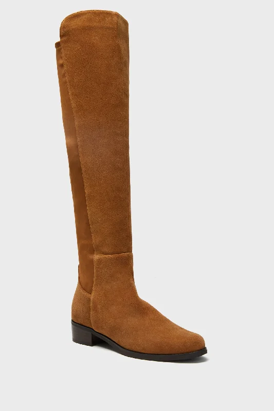 Designer Style Exclusive Camel Suede Waterproof Velma Boots