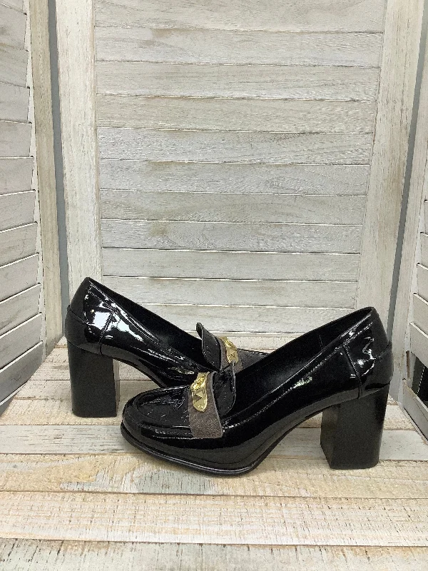 Classic style Shoes Heels Block By Michael Kors Collection In Black, Size: 7.5