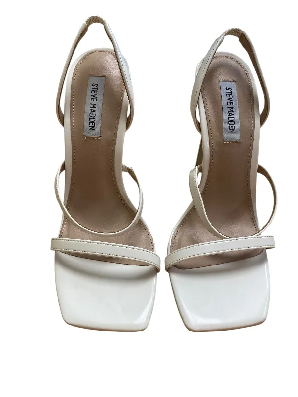 Comfortable And Simple Shoes Heels Stiletto By Steve Madden In White, Size: 8.5