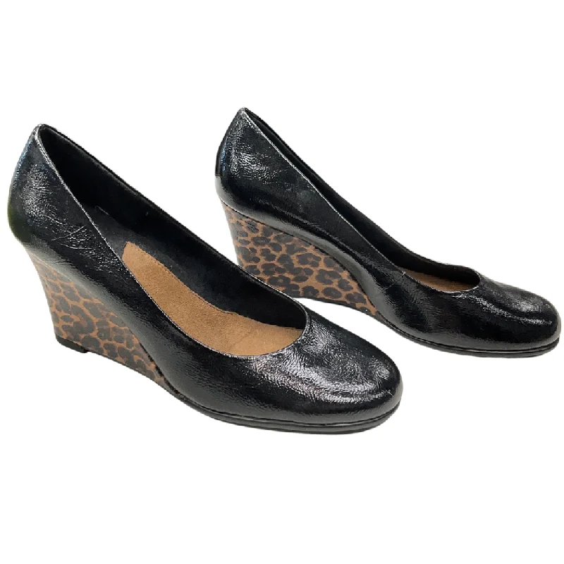 Warm Winter Series Shoes Heels Block By Aerosoles In Black, Size: 9.5