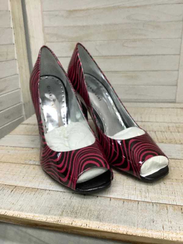 Street Fashion Shoes Heels Stiletto By Giani Bernini In Black & Pink, Size: 10