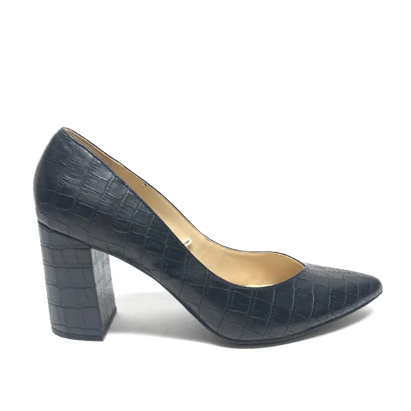 Classic Style Shoes Heels Block By Liz Claiborne In Black, Size: 11