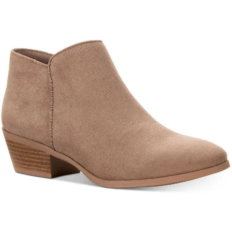 Elegant And Lazy Style & Co. Womens Wileyy  Faux Suede Comfort Booties