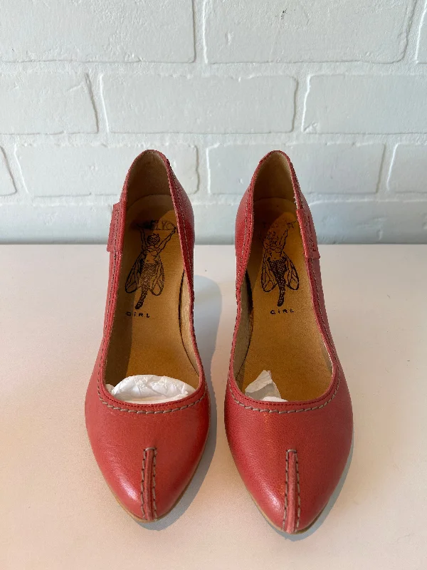 Multi-functional style Shoes Heels Stiletto By Fly London In Red, Size: 6.5