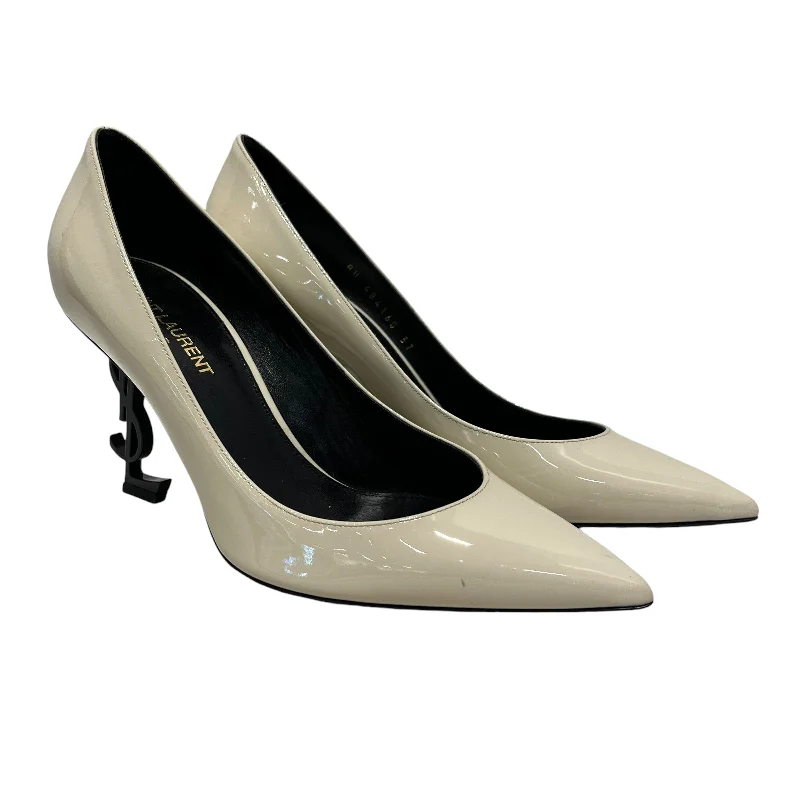 Sports Functional Style YVES SAINT LAURENT/Heels/Leather/CRM/
