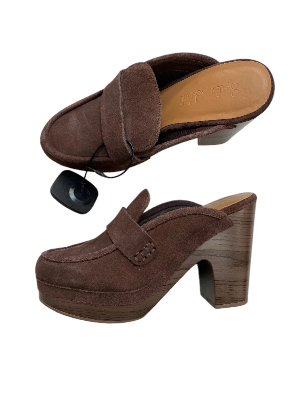 Wearable At Home Or Out Shoes Heels Block By Splendid In Purple, Size: 7
