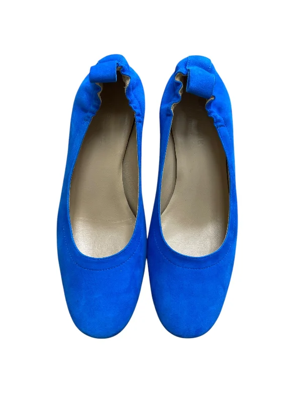 Diamond Series Shoes Heels Block By Everlane In Blue, Size: 6.5