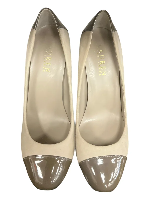 Street Show-off Style Shoes Heels Stiletto By Lauren By Ralph Lauren In Taupe, Size: 5.5