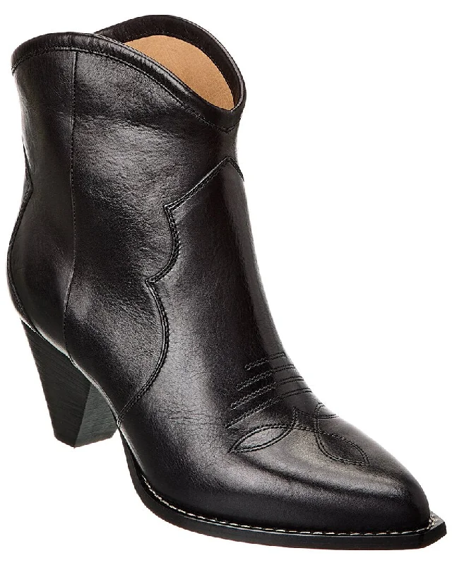 Single-shoulder Neck Design Isabel Marant Darizo Leather Boot