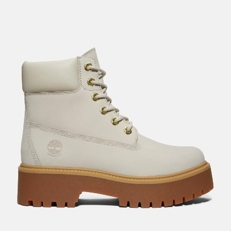 Black And White Style Women's Stone Street 6-Inch Waterproof Boot