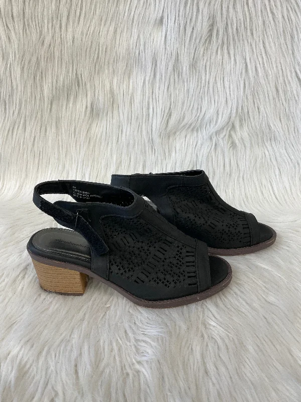 Street Show-off Style Shoes Heels Block By Cloudwalkers In Navy, Size: 8