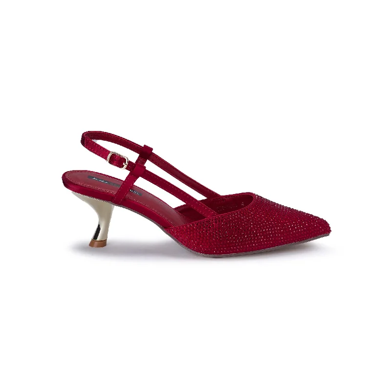Sports suit style BATA Red Label Women Glitter Pointed Heels 650X668