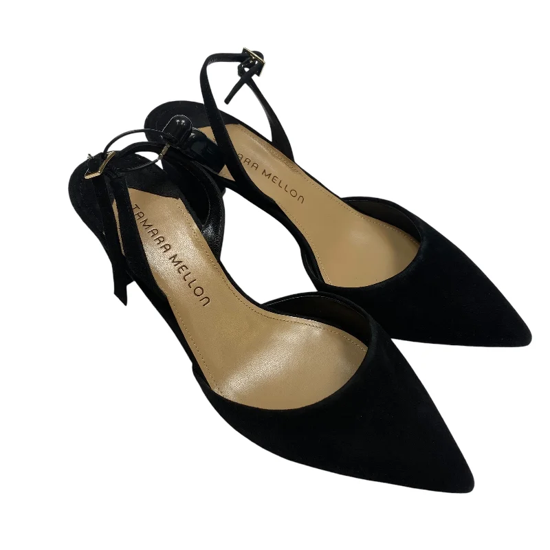 Mid-length Style Shoes Designer By Tamara Mellon In Black, Size: 6