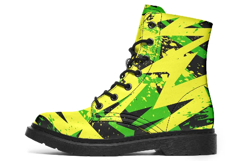 Sports High Waist Style Conceptual Green And Yellow Art