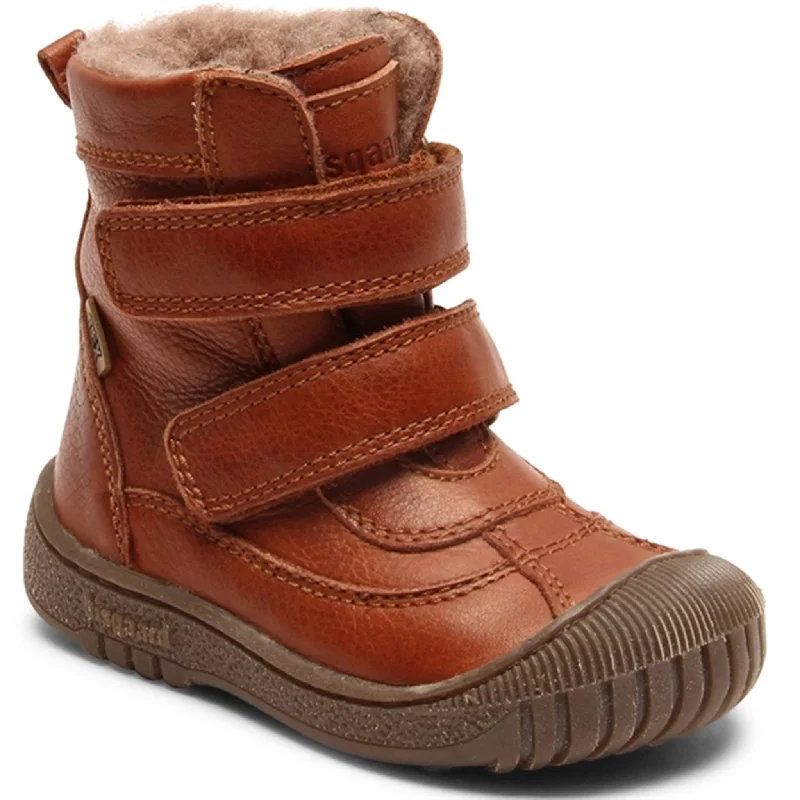 Stand-up collar design Bisgaard Ellis Boots Cognac