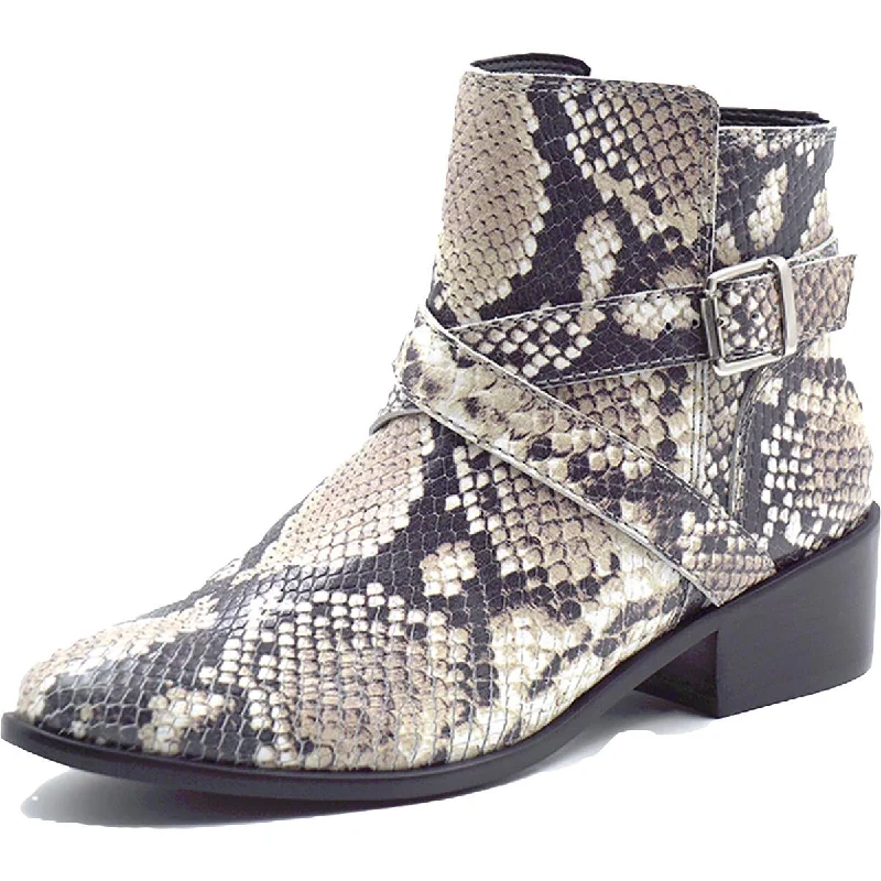 Beautiful Romance KAANAS Womens Albarola Leather Almond Toe Ankle Boots