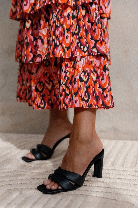 High-end Fabrics Rochelle Heel - Black
