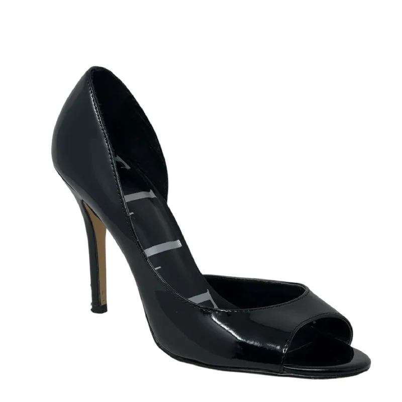 Casual And Casual Katia Peep Toe Stiletto Pumps By Elle In Black, Size: 8.5