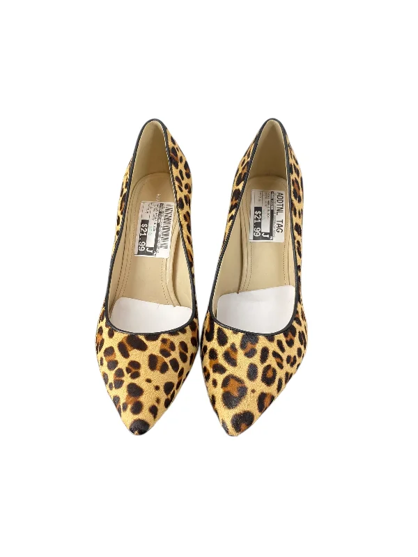 Black And White Style Shoes Heels Block By Marc Fisher In Animal Print, Size: 7.5
