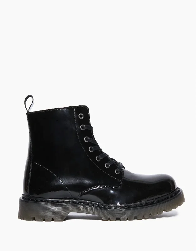 Moisture wicking Women's Brixton Patent-Leather Boot In Black
