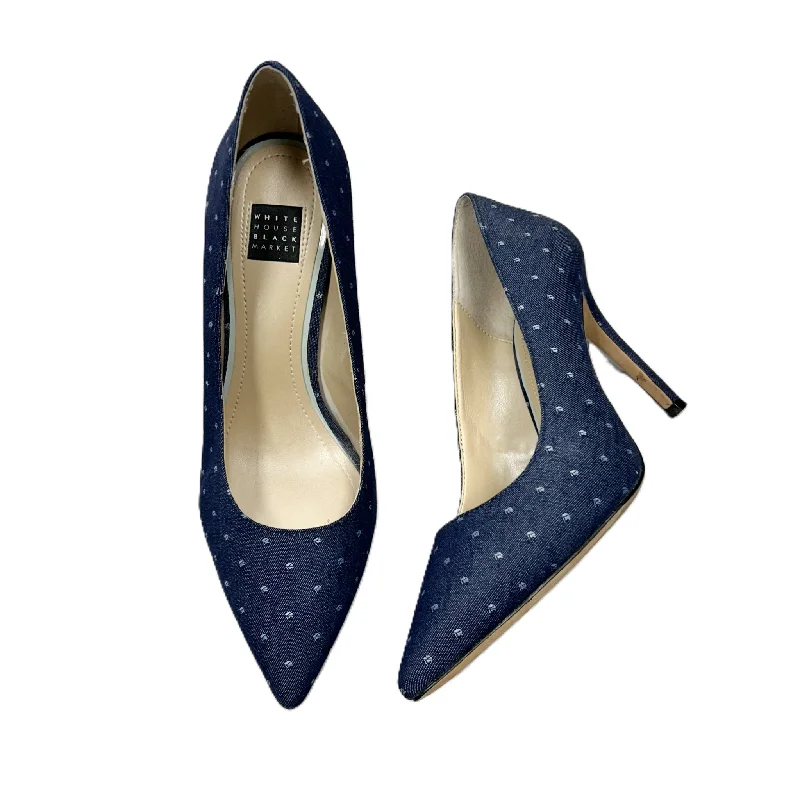 Innovative Design Shoes Heels Stiletto By White House Black Market In Navy, Size: 6.5