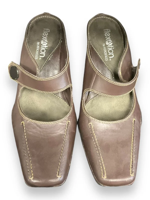 Design sense Shoes Heels Block By Aerosoles In Brown, Size: 8