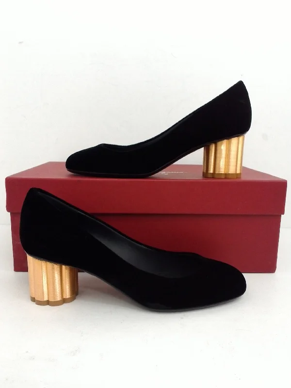 Slim Fit Salvatore Ferragamo Women's Black Heels Size 5 B