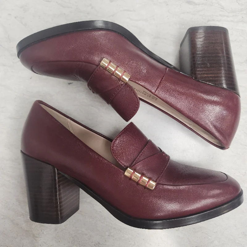 Loose Fit Shoes Heels Block By Cole-haan In Red, Size: 6.5